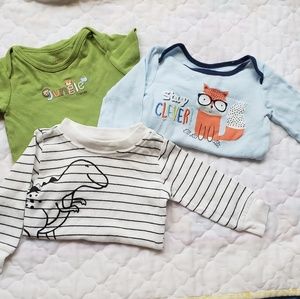 3/$12 ☆ Baby Boy Onesies size 6 months